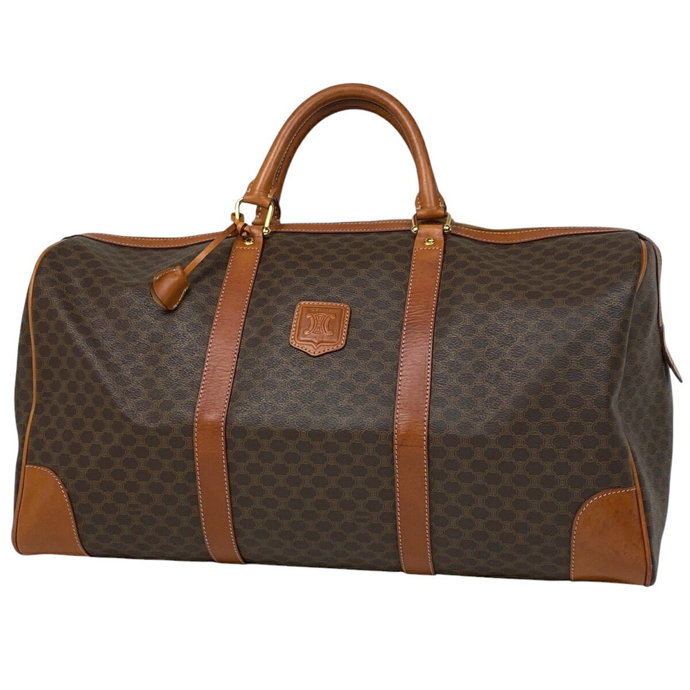 Celine Macadam Boston bag handbag travel canvas brown - Picture 1 of 6
